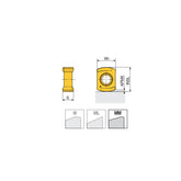 BLMP 09-MM Unique double-sided inserts of 4 cutting edges for high feed milling of stainless steel 400 & Ti-alloy in max. ap 1.5 mm - Big-tools Industrial Supply Tools for Metal Cutting